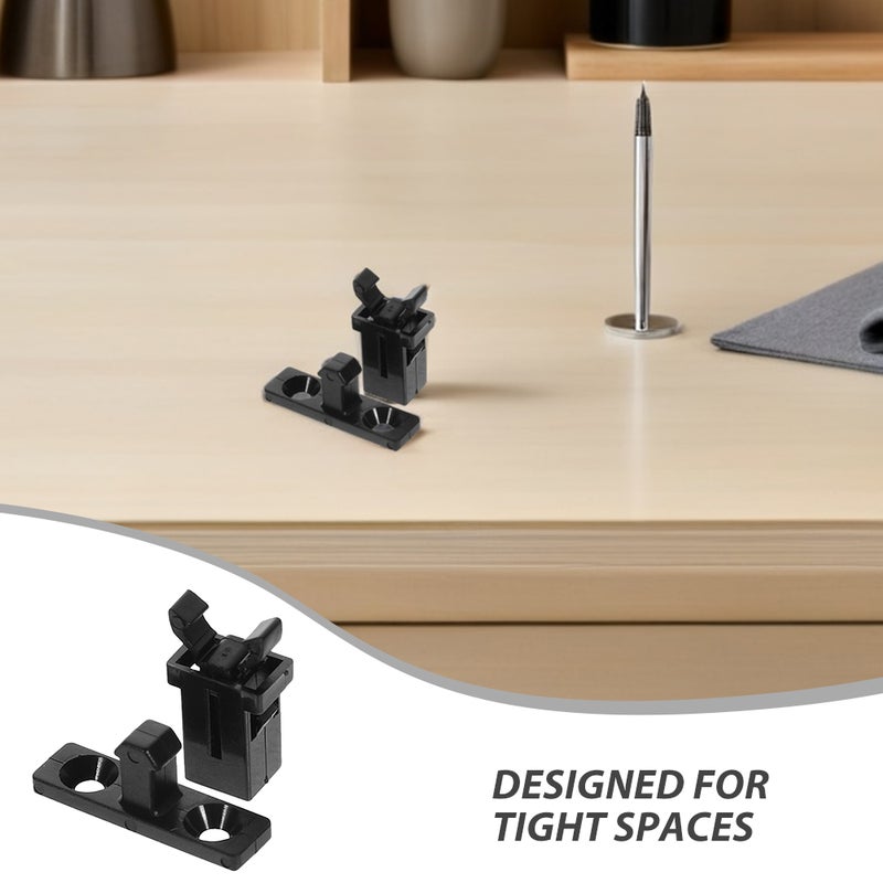 50 Set Self-Locking Spring Latch: Push Latch For Glasses Case Trash Bin Toothpick Box - Buckle Clip - Press Fasteners For Tight Spaces - Image 2