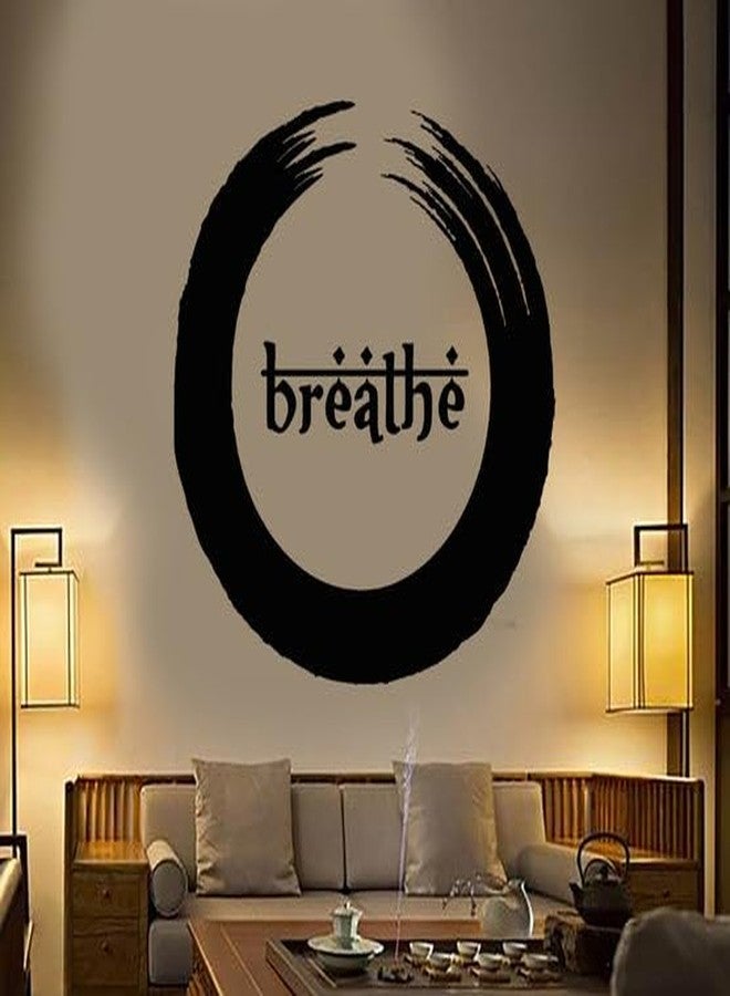 SnappySticker Buddhism Breathe Vinyl Wall Art Decal Stickers Kitchen Décor, Size: 27 X 27cm - Image 1