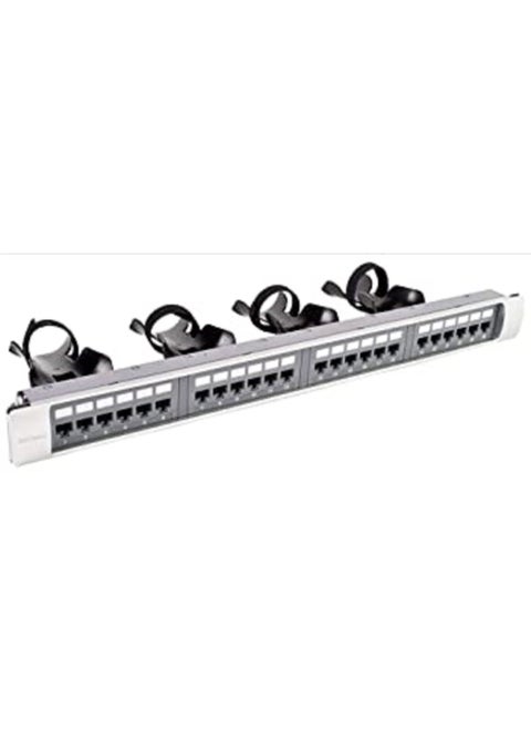 Systimax 760152587 360 GigaSPEED X10D 1100GS6 Category 6A U/UTP Patch Panel, 24 port