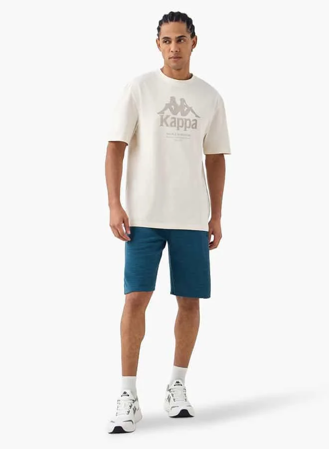Kappa Kappa Logo Embroidered Shorts with Drawstring Closure and Pockets