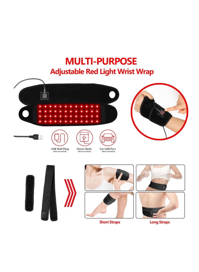 Generic - Rechargeable Cordless Red Light Therapy Wrap for Wrist and Joint Pain Relief - Perfect for Office Workers and Athletes - Image 1