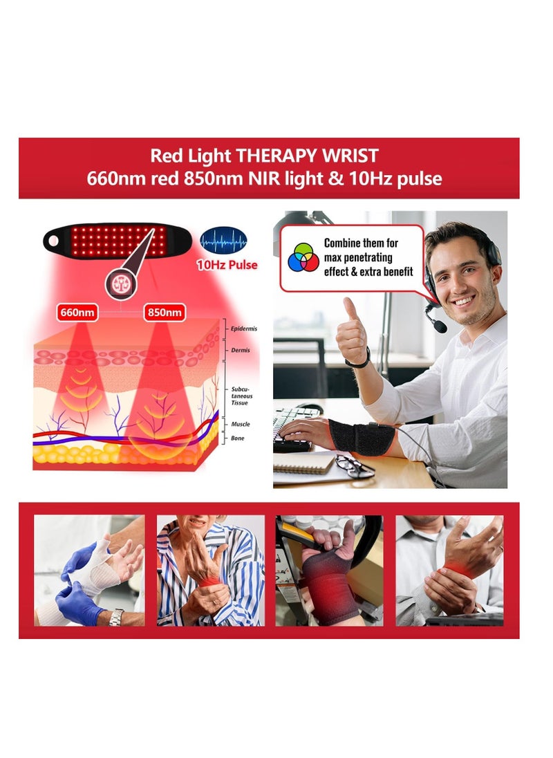 Generic - Rechargeable Cordless Red Light Therapy Wrap for Wrist and Joint Pain Relief - Perfect for Office Workers and Athletes - Image 1