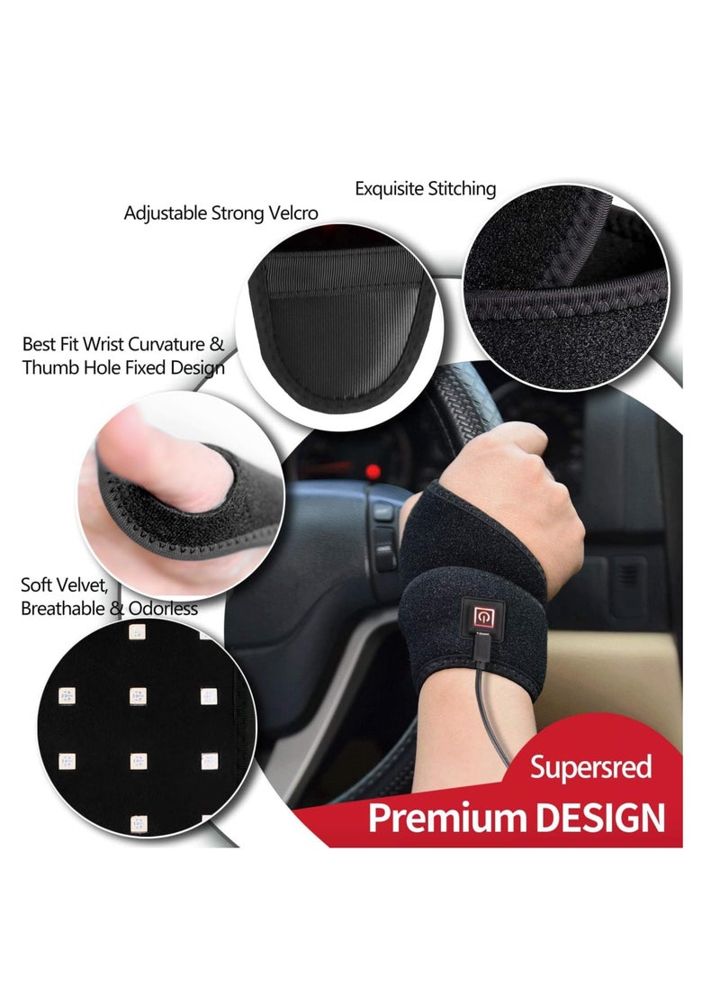 Generic - Rechargeable Cordless Red Light Therapy Wrap for Wrist and Joint Pain Relief - Perfect for Office Workers and Athletes - Image 1
