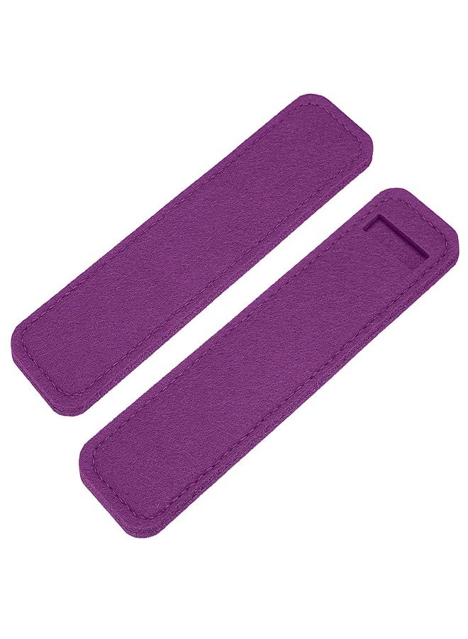 YOKIVE 4 Pack Felt Pen Case, Sleeve Pouch Holders Mini Pocket Protectors, Great for Office(Purple) - Image 1