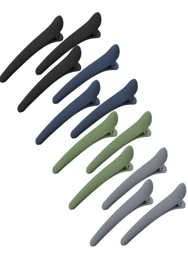 YISSION 12 PCS Hair Clips for Styling Sectioning, 3.1 Inch Matte Alligator No Crease Duck Billed Hair Barrettes for Women Girls - Image 1