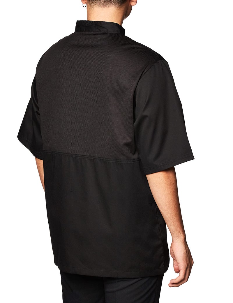 Chef Code Cool Breeze Chef Coat with Short-Sleeves and Mesh Vent Inlay CC105 - Image 3