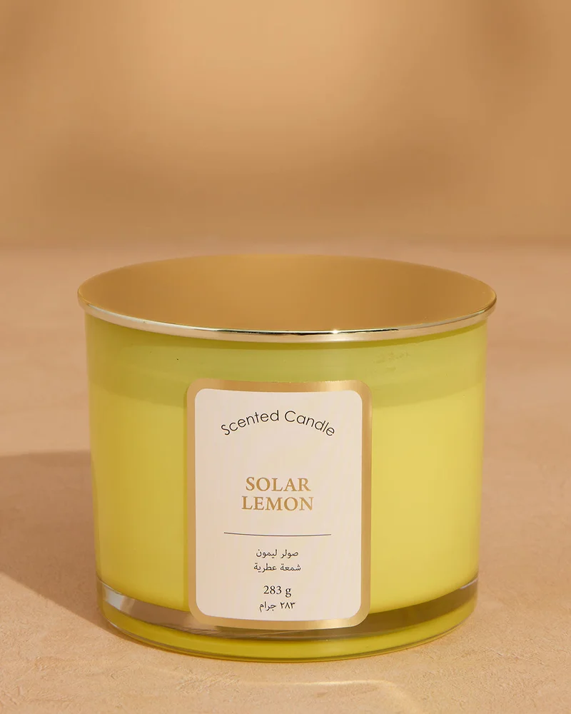 REDTAG Solar Yellow Jar Candle With Lid 10Oz