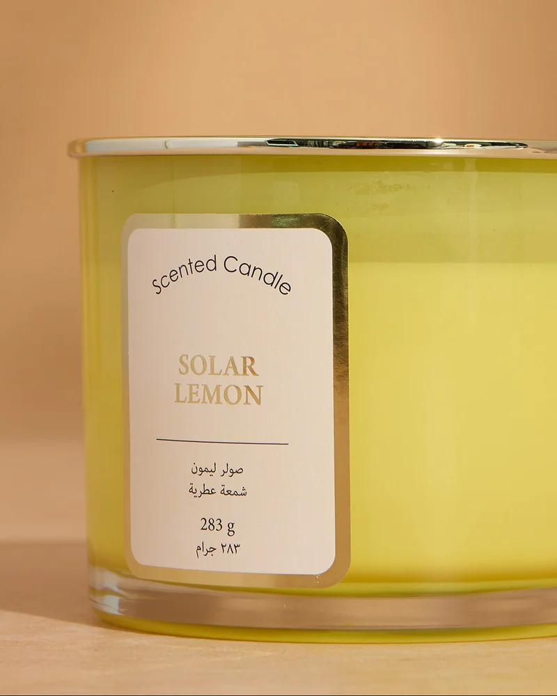 REDTAG Solar Yellow Jar Candle With Lid 10Oz