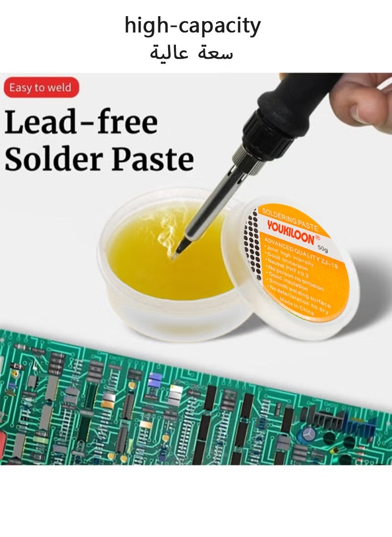Youkiloon High Capacity Solde Flux,Lead Free Solder Flux Paste,Rosin Solder Flux,for Circuit Boards and Copper Electrical Wire DIY PCB LED Soldering Repairing No Clean Soldering Flux  - Image 1