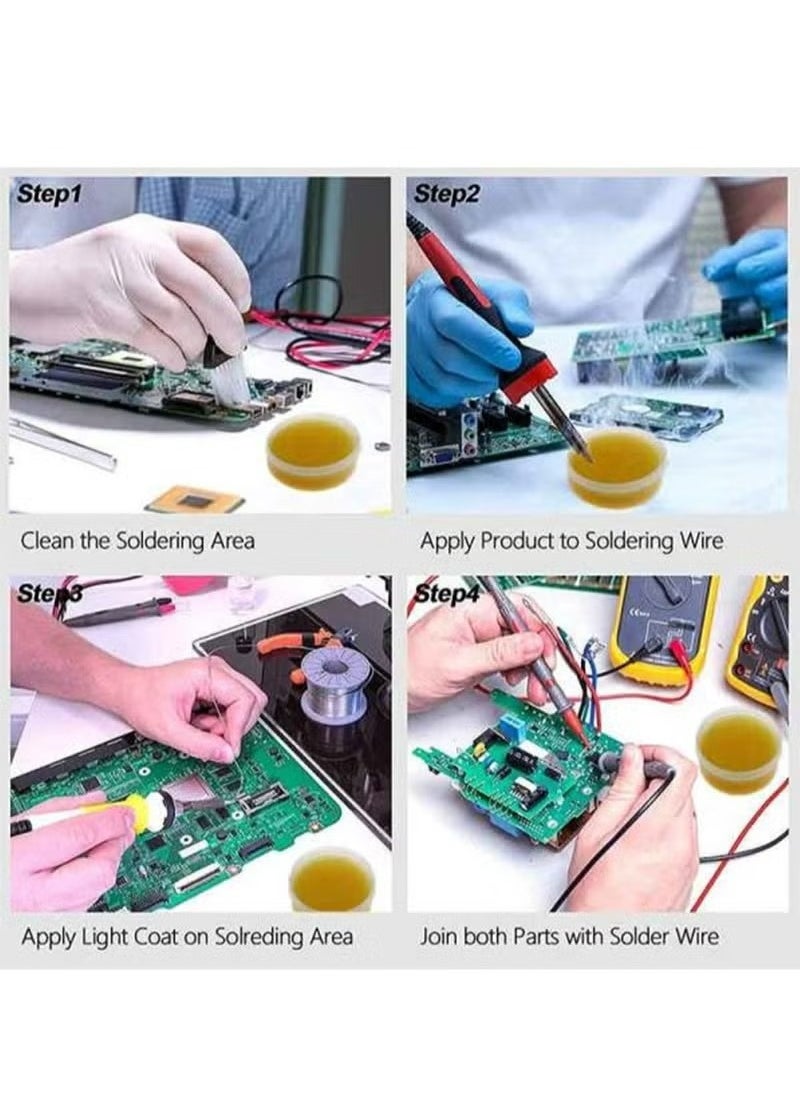 Youkiloon High Capacity Solde Flux,Lead Free Solder Flux Paste,Rosin Solder Flux,for Circuit Boards and Copper Electrical Wire DIY PCB LED Soldering Repairing No Clean Soldering Flux  - Image 4