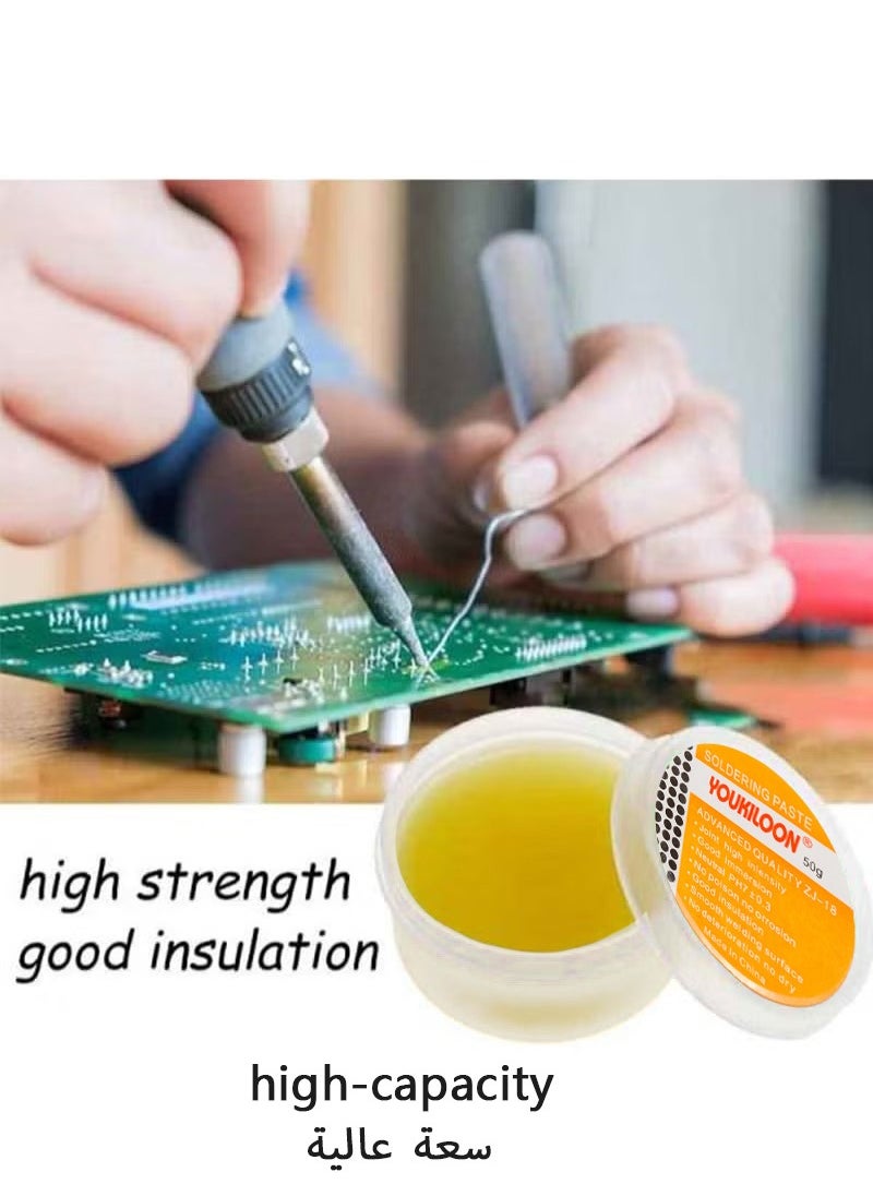 Youkiloon High Capacity Solde Flux,Lead Free Solder Flux Paste,Rosin Solder Flux,for Circuit Boards and Copper Electrical Wire DIY PCB LED Soldering Repairing No Clean Soldering Flux  - Image 3