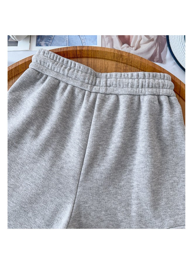 Flying in the snow Fleece Cargo Pants For Autumn And Winter, High-waisted Fashion, Versatile Large Pocket Design, Casual Trousers - Image 5