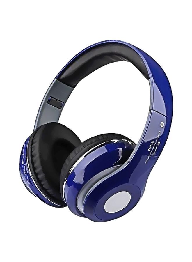 NIBEMINENT Bluetooth Over-Ear Stereo Headphones Blue/Black  - Image 1