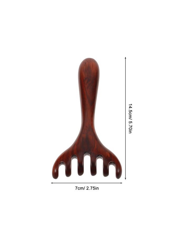 PACKOVE Wooden Scalp Massager Comb Wide Tooth Design for Comfortable Head Massage Natural Wooden Hair Care Tool for Relaxation and Stress Relief - Image 2