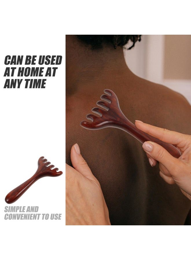PACKOVE Wooden Scalp Massager Comb Wide Tooth Design for Comfortable Head Massage Natural Wooden Hair Care Tool for Relaxation and Stress Relief - Image 3