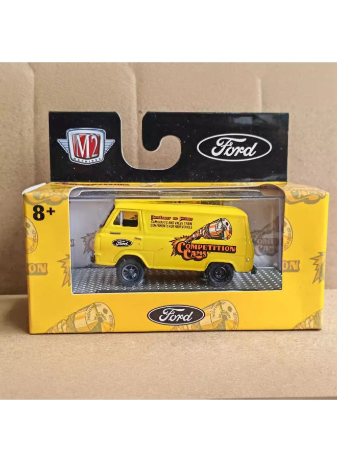 1:64M2 Car Model Volkswagen Van Ford Chevrolet Truck Alloy Car Model Collection Ornaments-Color:21  - Image 4