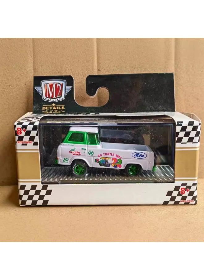 1:64M2 Car Model Volkswagen Van Ford Chevrolet Truck Alloy Car Model Collection Ornaments-Color:21  - Image 3