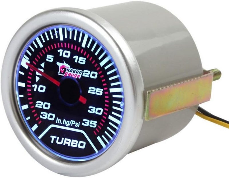 E Support 2" 52mm Car Motor Universal Psi Turbo Boost Gauge Meter Smoke Tint Len LED - Image 3