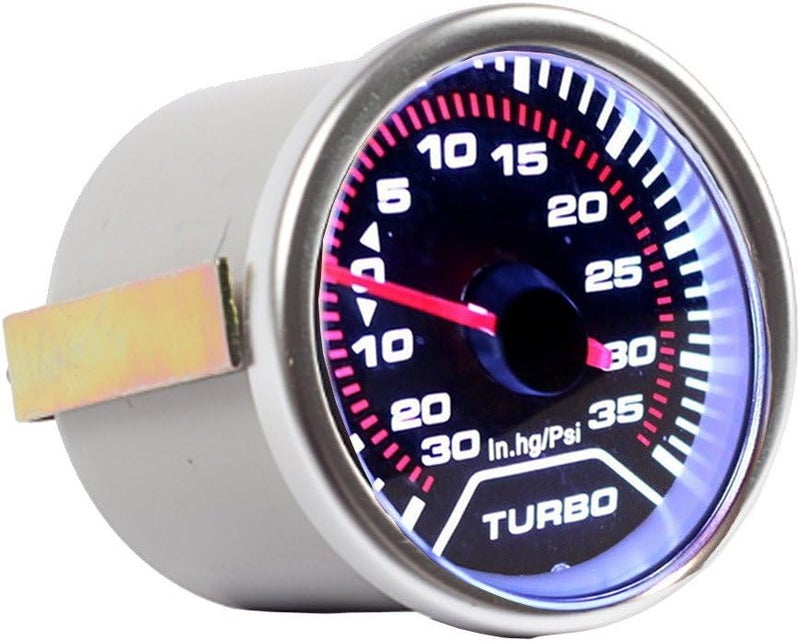 E Support 2" 52mm Car Motor Universal Psi Turbo Boost Gauge Meter Smoke Tint Len LED - Image 4