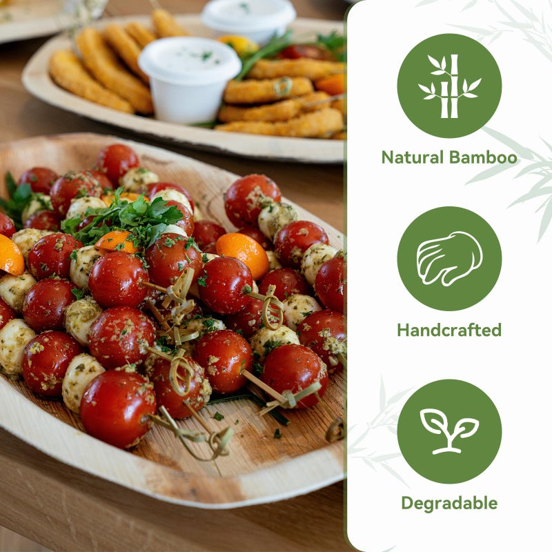 HOPELF 100PCS Cocktail Picks Bamboo Skewers for Appetizers, Fancy Toothpicks for Appetizers, 4.7 Inch Long Decorative Knot Bamboo Cocktail Sticks for Party Drinks Food Fruit Charcuterie Boards Accessories - Image 4
