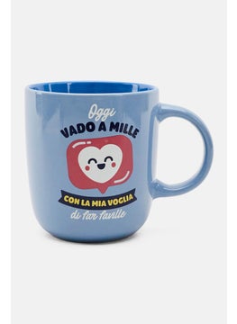 Mr. Wonderful Ceramic Coffee Mug 370 ml, Slate Blue  - Image 1