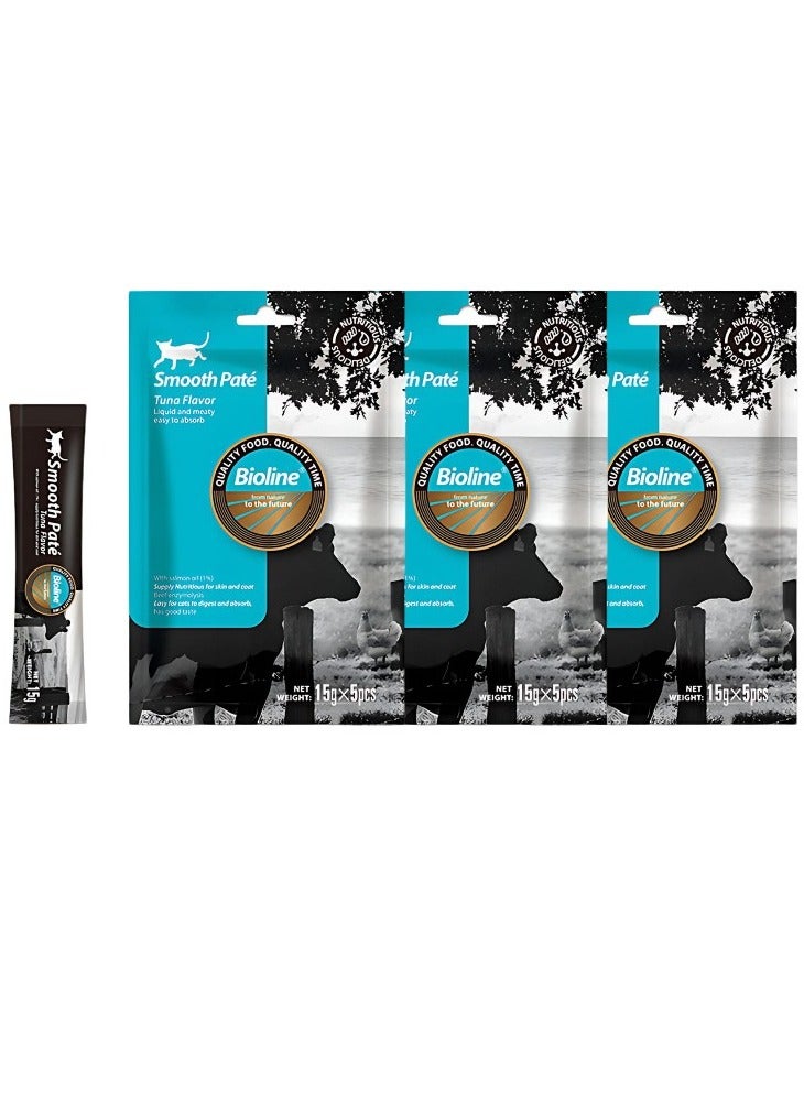 بايولاين باتيه بيولاين ناتشورال فيست الناعم بنكهة التونة (عبوة من 3 قطع) - Image 1