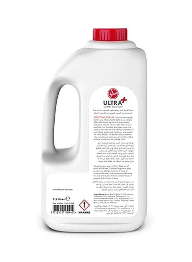 Hoover Ultra+ Carpet Cleaning Solution, 1.5L, Stain Fighting Formula, For Carpet Washers & Upholstery Cleaners, Rose Scent 100170339 Multicolour - Image 2