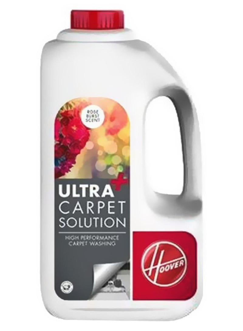 Hoover Ultra+ Carpet Cleaning Solution, 1.5L, Stain Fighting Formula, For Carpet Washers & Upholstery Cleaners, Rose Scent 100170339 Multicolour - Image 1