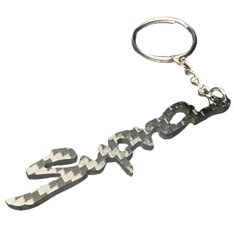 Pro Spec Imports Real Carbon Fibre keychain for Toyota Supra JZA80 Mk4 A70 Mk3 A90 Mk5 A91 A80 2JZ
