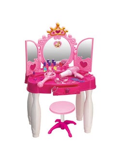 Dream Zone Crown Dresser Table With Ir Control Set Durable Sturdy And Unique Design 46x31.5x72centimeter  - Image 1