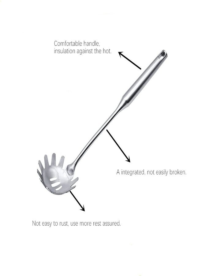 Beetoo Spaghetti Server Utensil, Pasta Server, Stainless Steel Pasta Spoon, Pasta Fork for Cooking Use - Image 4