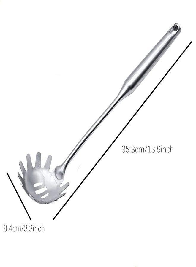 Beetoo Spaghetti Server Utensil, Pasta Server, Stainless Steel Pasta Spoon, Pasta Fork for Cooking Use - Image 2
