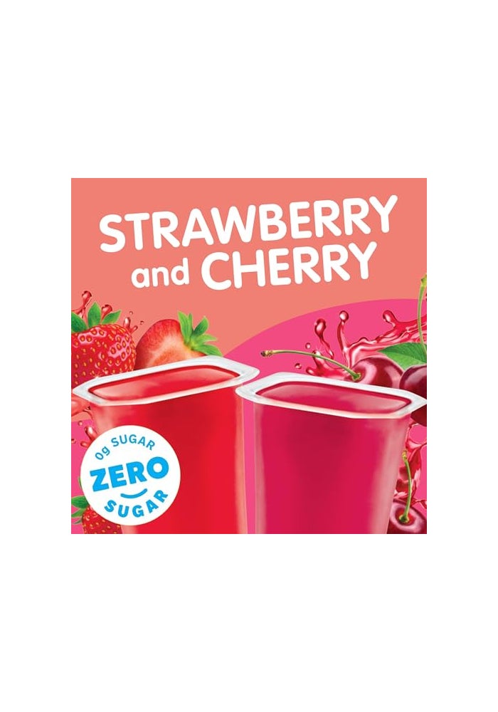 Snack Pack Zero Sugar Strawberry and Cherry Flavored Low Calorie Juicy Gels Cups 325 oz 12Count Family Pack - Image 5