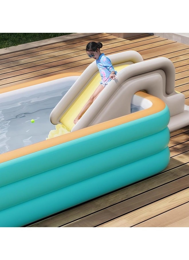 GGEROU Pool Slide Inflatable Swimming Water Slide, Summer Swimming Pool Supplies Universal Trampoline Ladder Backyard Slide  - Image 5