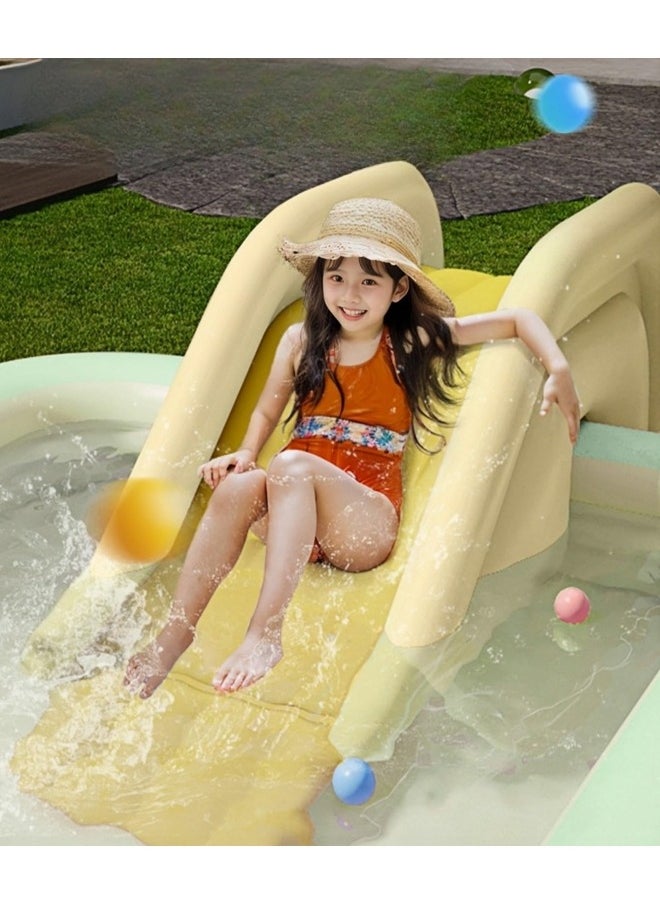 GGEROU Pool Slide Inflatable Swimming Water Slide, Summer Swimming Pool Supplies Universal Trampoline Ladder Backyard Slide  - Image 4