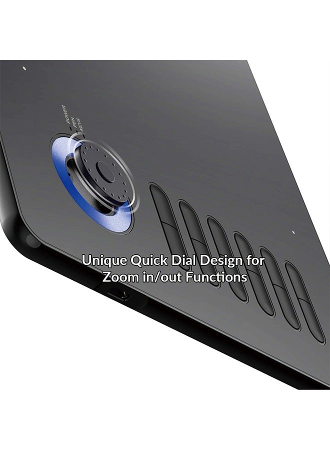 Veikk Digital Drawing Tablet VEIKK A15Pro Graphics Pen Tablet 10 x 6 Inch Graphics Tablet with 12 Shortcut Keys and 1 Quick Dial,Supports Tilt Function,for MAC/Win/Linux/Android OS (Blue) - Image 2