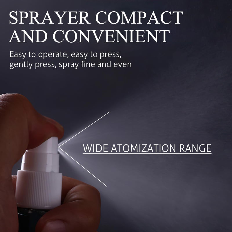 QKEINV 4Pcs Travel Spray Bottle, 0.7oz/20ml Small Spray Bottle, Mini Spray Bottles, Transparent Fine Mist Sprayer Bottles Plastic Empty Refillable Atomiser with Caps Holiday Travel Bottle - Image 5