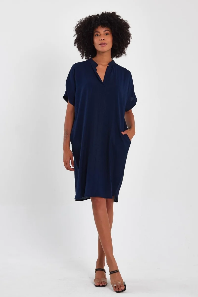 الكسندر جاردي Pocketed Collar Dress (B23-00121)