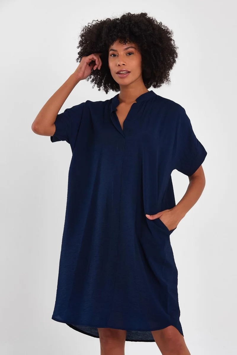 الكسندر جاردي Pocketed Collar Dress (B23-00121)