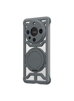 Case For Huawei Mate 60 Pro / 60 Pro+ Hollow Carbon Fiber Rotating Bracket MagSafe Phone Case