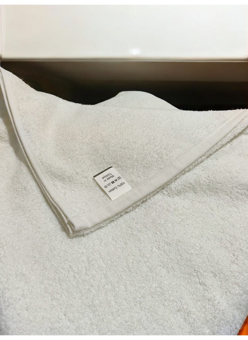 Cnr Garden 6 Piece White Large Bathroom Towel Set Foot Towel, Bath Towel, Hair Towel  - Image 3