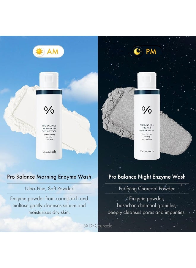 Dr. Ceuracle Pro Balance Morning Enzyme Wash Powder Cleanser 50g | Infused With Probiotic Complex | Gentle Exfoliating, Sebum Control, Hydrating & Skin Barrier Care, 1.76 oz - Image 5
