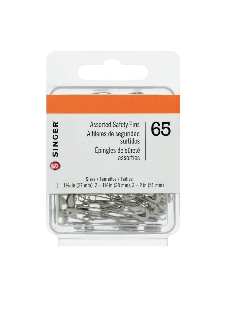 Singer Safety Pins Sizes 1To3 65 pc - Image 2