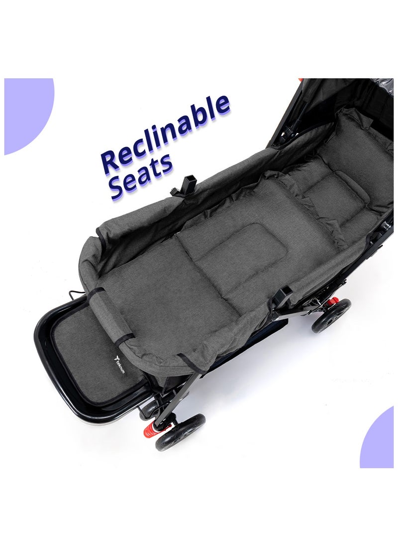 TEKNUM - Double Stroller Combo - Dark Grey - Image 1