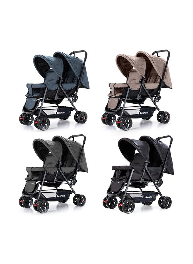 TEKNUM - Double Stroller Combo - Dark Grey - Image 1