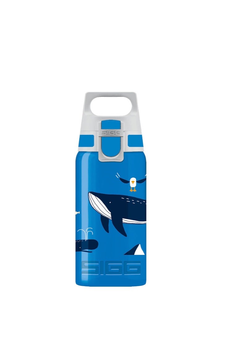 SIGG Viva One 0.5L Children’s Water Bottle – Transparent, Leakproof, BPA-Free Reusable Bottle – Lightweight Polypropylene Bottle for School, Playground & Everyday Activities - Image 1