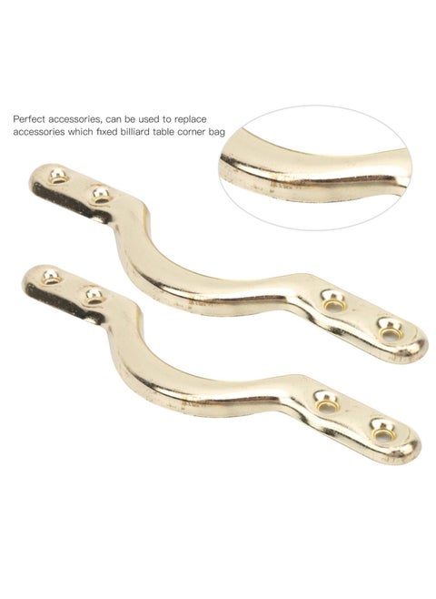 Billiard Pocket Bracket, 6 Pcs 4in Pool Table Corner Pocket Brackets Accessories For Billiards Web Net Bags