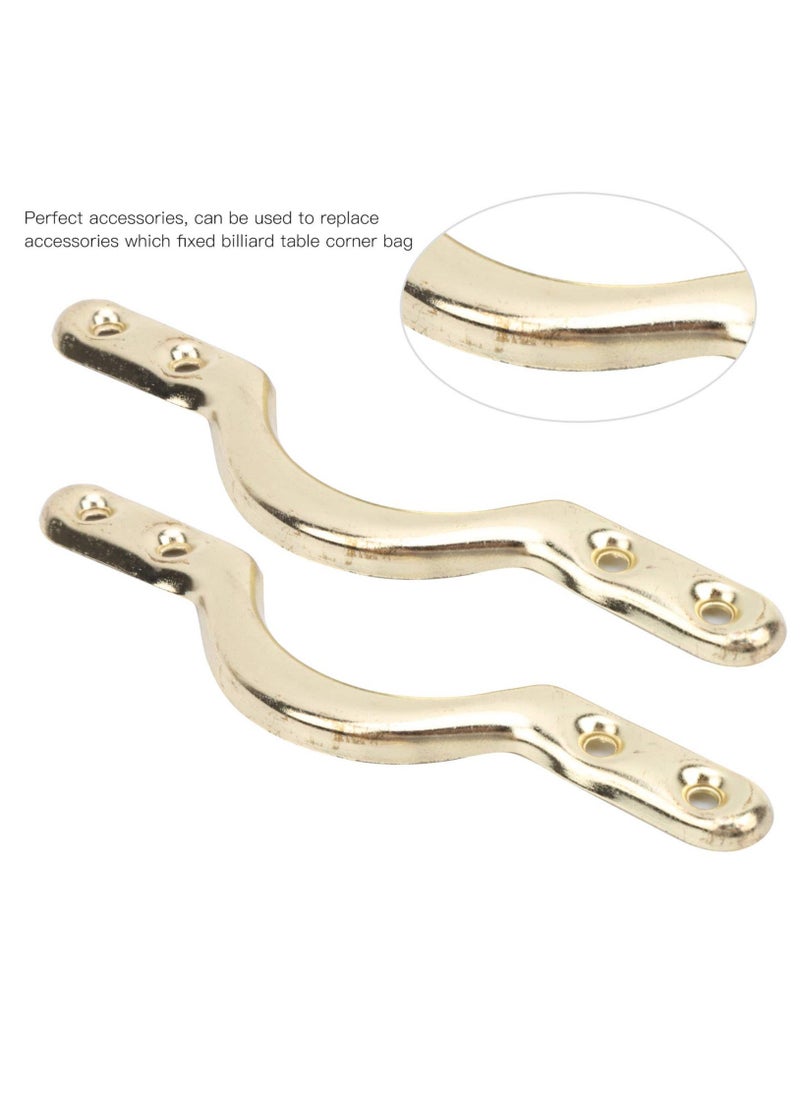 Generic Billiard Pocket Bracket, 6 Pcs 4in Pool Table Corner Pocket Brackets Accessories For Billiards Web Net Bags  - Image 1