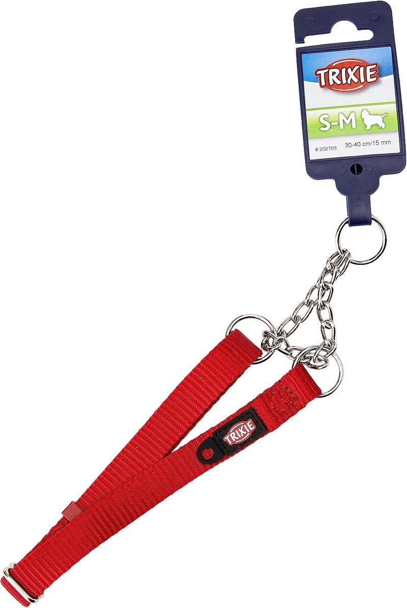 Trixie Premium SemiChoke Red Collar for Dogs S-M - Image 1