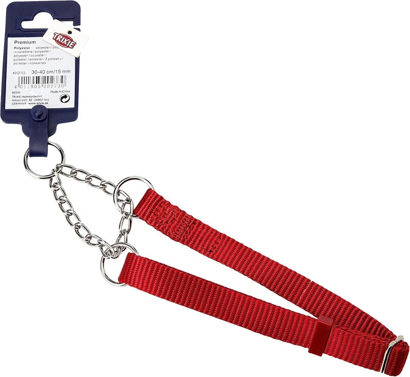 Trixie Premium SemiChoke Red Collar for Dogs S-M - Image 4